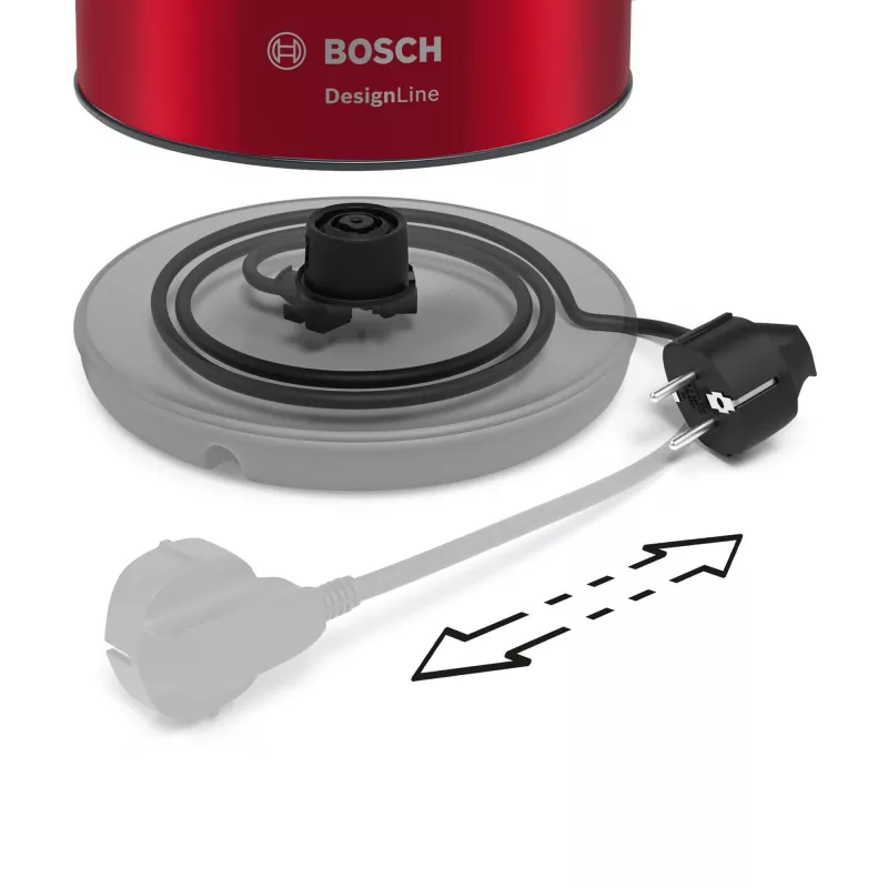 Chaleira Bosch TWK3P424 1,7 L 2400 W Cinzento, Vermelho
