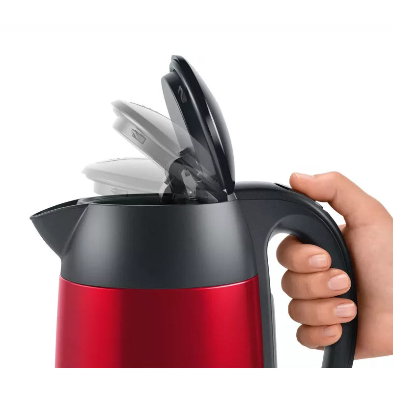Chaleira Bosch TWK3P424 1,7 L 2400 W Cinzento, Vermelho