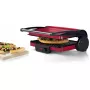Grelhador de contacto Bosch TCG4104 — 2000 W, retangular, termostato regulável, superfície de grelhar 328×238 mm, vermelho