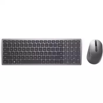 Teclado e rato sem fios Dell KM7120W Bluetooth cinzento titânio teclado compacto rato ergonómico