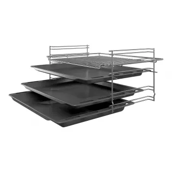 Fogão independente Bosch Serie 4 HKR39A250U, placa vitrocerâmica 4 zonas, forno 66 L, aço inoxidável, 600 mm