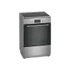 Fogão independente Bosch Serie 4 HKR39A250U, placa vitrocerâmica 4 zonas, forno 66 L, aço inoxidável, 600 mm