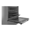 Fogão independente Bosch Serie 4 HKR39A250U, placa vitrocerâmica 4 zonas, forno 66 L, aço inoxidável, 600 mm