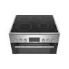 Fogão independente Bosch Serie 4 HKR39A250U, placa vitrocerâmica 4 zonas, forno 66 L, aço inoxidável, 600 mm
