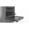 Fogão independente Bosch Serie 4 HKR39A250U, placa vitrocerâmica 4 zonas, forno 66 L, aço inoxidável, 600 mm