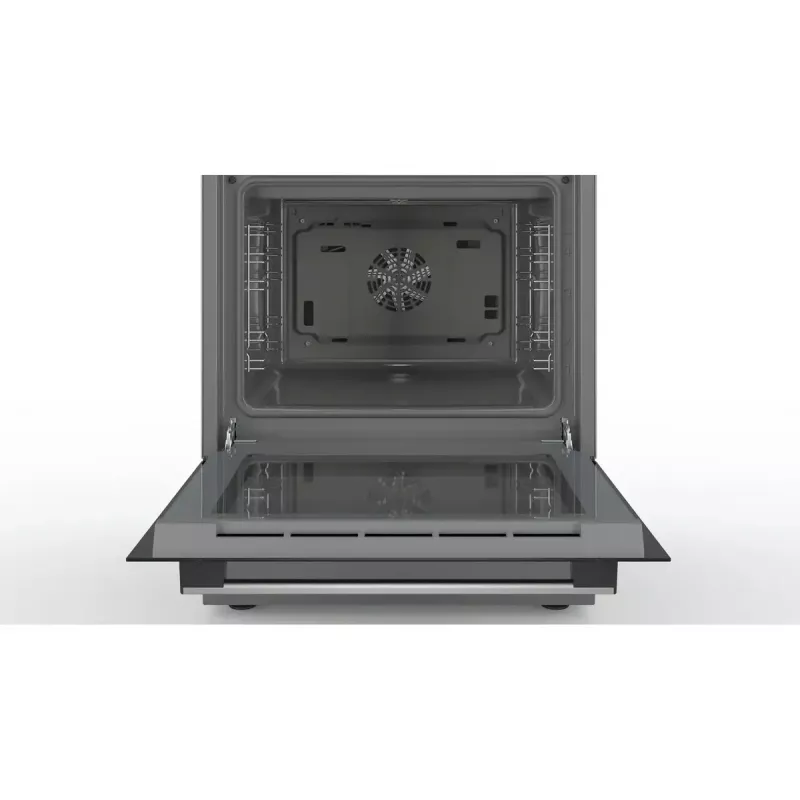 Fogão independente Bosch Serie 4 HKR39A250U, placa vitrocerâmica 4 zonas, forno 66 L, aço inoxidável, 600 mm
