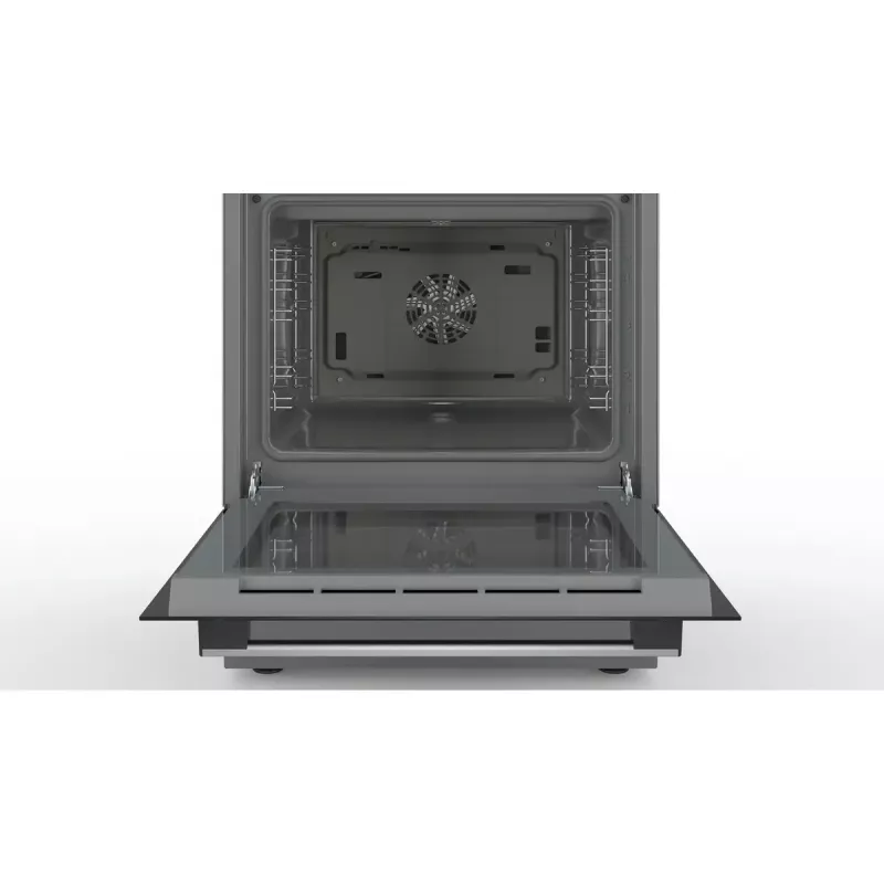 Fogão independente Bosch Serie 4 HKR39A250U, placa vitrocerâmica 4 zonas, forno 66 L, aço inoxidável, 600 mm
