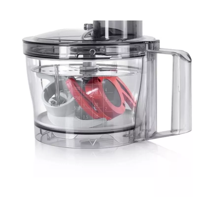 Robot de cozinha Bosch MCM3401M com motor de 800 W e taça de 2,3 L, preto/aço inoxidável