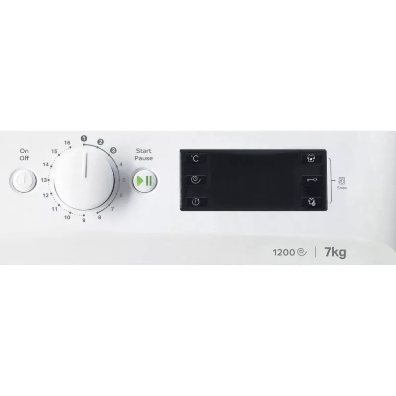 Máquina de lavar roupa Indesit MTWE 71252 WK EE de carregamento frontal 7 kg 1151 rpm branco