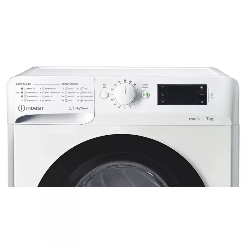 Máquina de lavar roupa Indesit MTWE 71252 WK EE de carregamento frontal 7 kg 1151 rpm branco