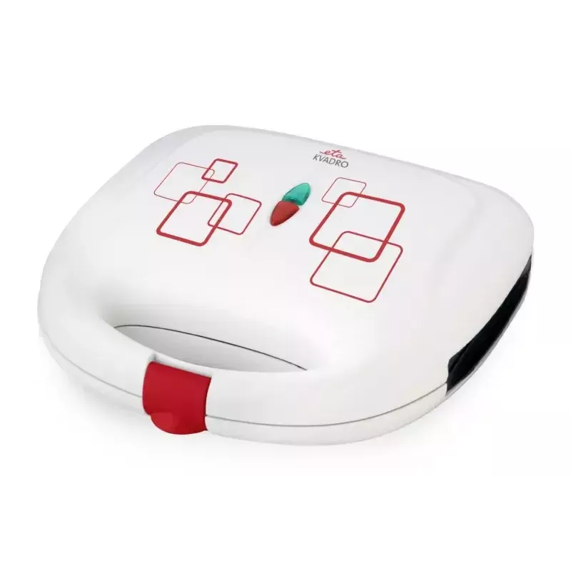 ETA Kvadro ETA415390000 sanduicheira, 700 W, para 2 sanduíches, antiaderente, branca