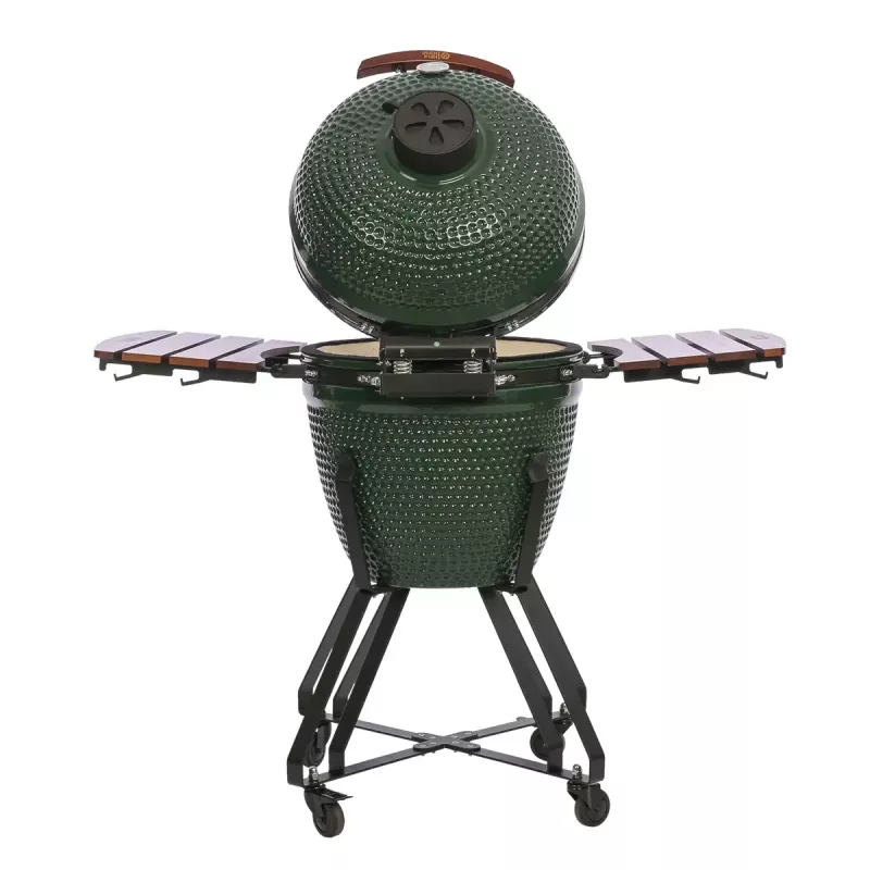 Grelhador kamado a carvão TUNABONE TunaBone Classic 21 polegadas tamanho M verde