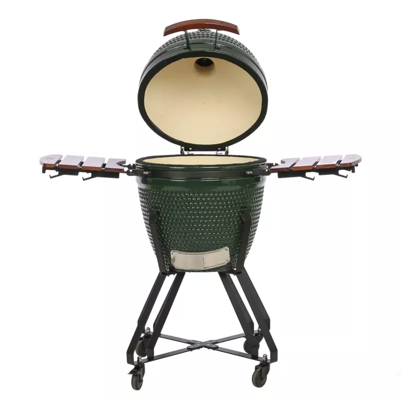 Grelhador kamado a carvão TUNABONE TunaBone Classic 21 polegadas tamanho M verde