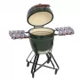 Grelhador kamado a carvão TUNABONE TunaBone Classic 21 polegadas tamanho M verde