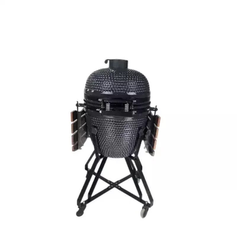 Grelhador kamado a carvão TUNABONE TunaBone classic 21 polegadas (tamanho M) cinzento escuro — câmara de 21 polegadas