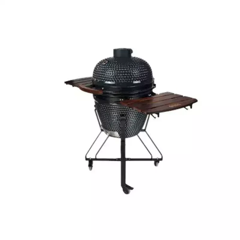Grelhador kamado a carvão TUNABONE TunaBone classic 21 polegadas (tamanho M) cinzento escuro — câmara de 21 polegadas