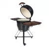 Grelhador kamado a carvão TUNABONE TunaBone classic 21 polegadas (tamanho M) cinzento escuro — câmara de 21 polegadas