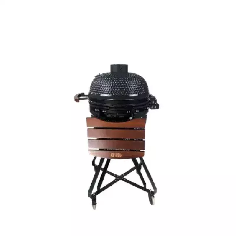 Grelhador kamado a carvão TUNABONE TunaBone classic 21 polegadas (tamanho M) cinzento escuro — câmara de 21 polegadas
