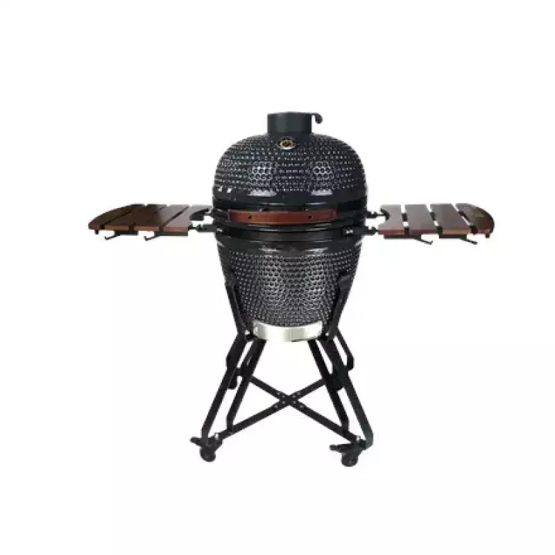 Grelhador kamado a carvão TUNABONE TunaBone classic 21 polegadas (tamanho M) cinzento escuro — câmara de 21 polegadas