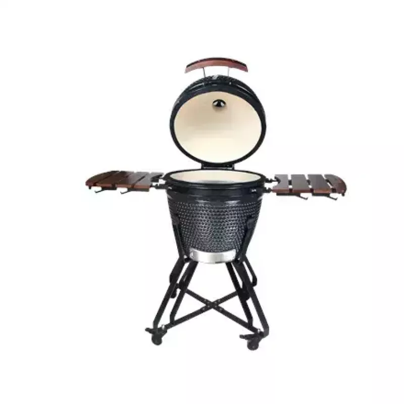 Grelhador kamado a carvão TUNABONE TunaBone classic 21 polegadas (tamanho M) cinzento escuro — câmara de 21 polegadas