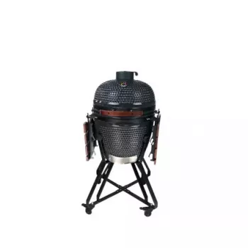 Grelhador kamado a carvão TUNABONE TunaBone classic 21 polegadas (tamanho M) cinzento escuro — câmara de 21 polegadas