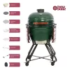 Grelhador kamado cerâmico TUNABONE Classic 23 polegadas (tamanho L) verde