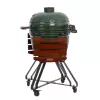 Grelhador kamado cerâmico TUNABONE Classic 23 polegadas (tamanho L) verde