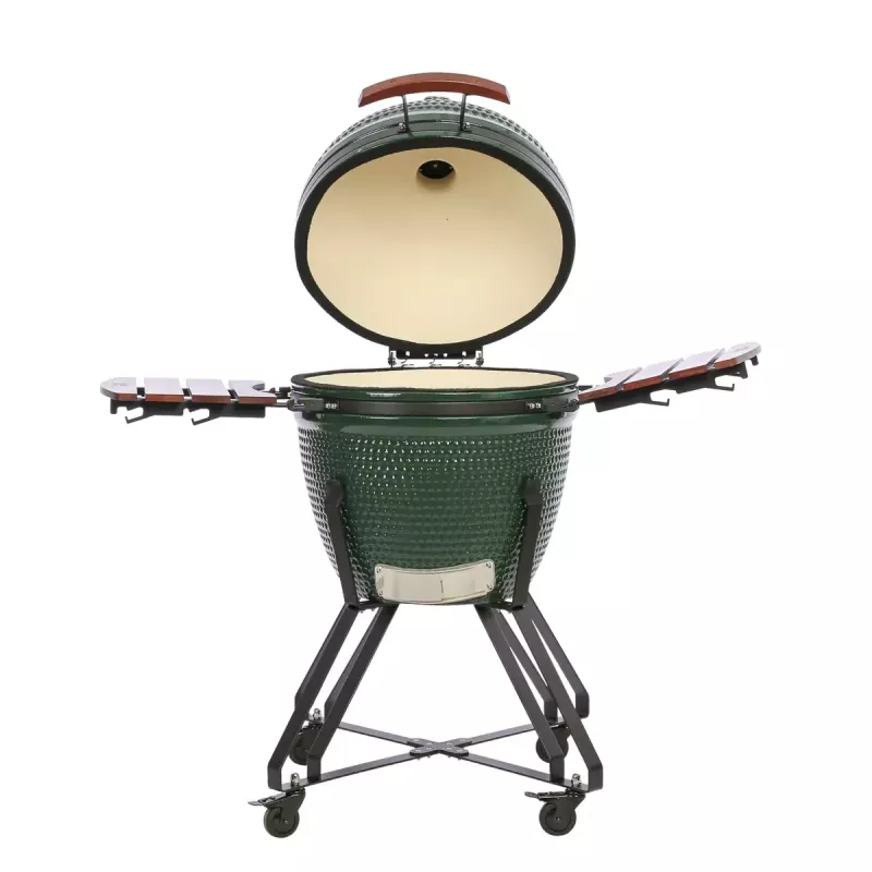 Grelhador kamado cerâmico TUNABONE Classic 23 polegadas (tamanho L) verde