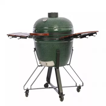Grelhador kamado cerâmico TUNABONE Classic 23 polegadas (tamanho L) verde