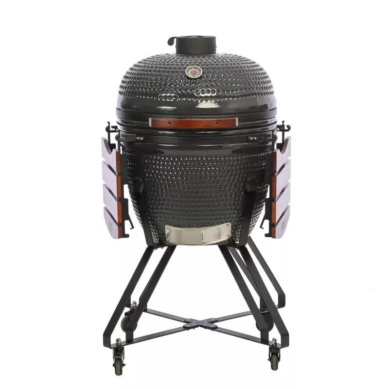 Grelhador kamado TUNABONE TunaBone Classic 23 polegadas (tamanho L) grelhador a carvão cerâmico, diâmetro de grelha 23 polegadas, cinzento escuro