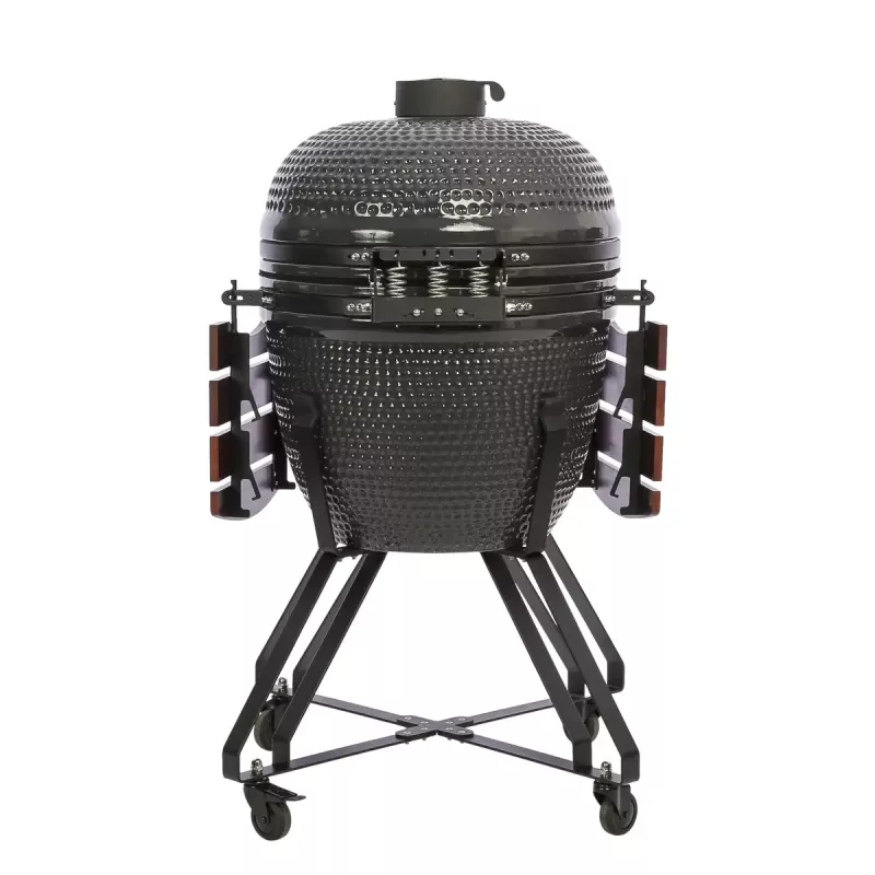 Grelhador kamado TUNABONE TunaBone Classic 23 polegadas (tamanho L) grelhador a carvão cerâmico, diâmetro de grelha 23 polegadas, cinzento escuro