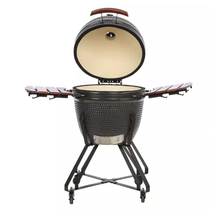 Grelhador kamado TUNABONE TunaBone Classic 23 polegadas (tamanho L) grelhador a carvão cerâmico, diâmetro de grelha 23 polegadas, cinzento escuro