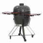 Grelhador kamado TUNABONE TunaBone Classic 23 polegadas (tamanho L) grelhador a carvão cerâmico, diâmetro de grelha 23 polegadas, cinzento escuro