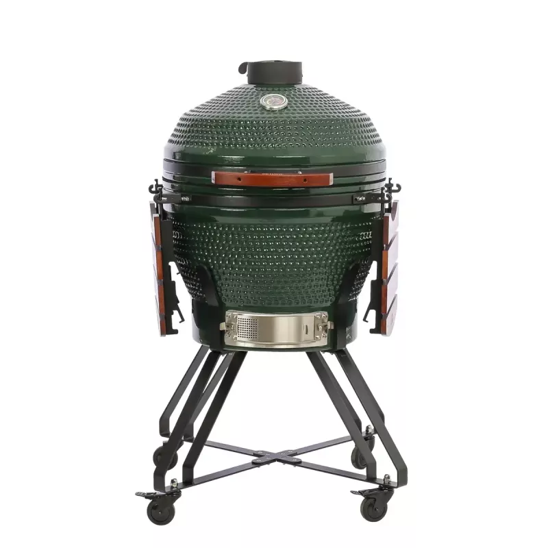 TunaBone Kamado Pro grelhador de cerâmica de 24 polegadas, tamanho L, verde (TBG24GREEN-02)