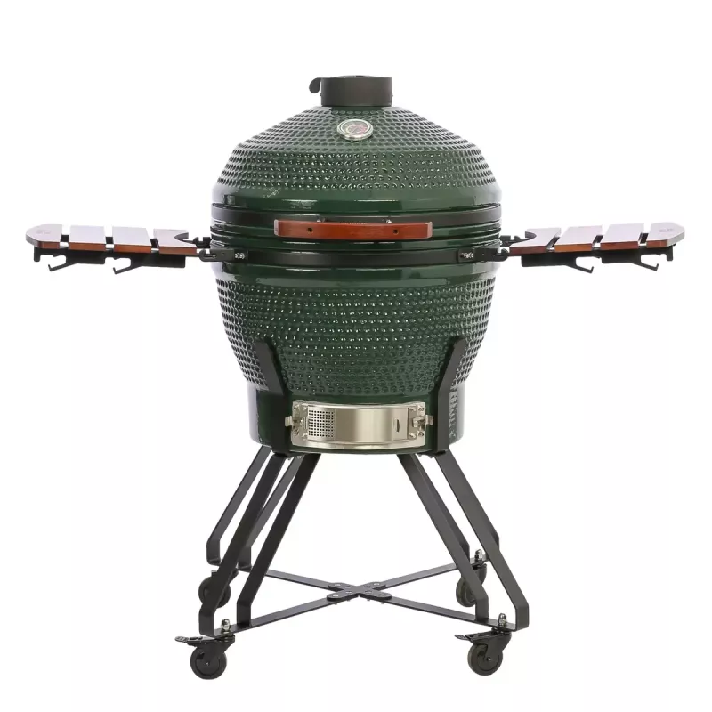 TunaBone Kamado Pro grelhador de cerâmica de 24 polegadas, tamanho L, verde (TBG24GREEN-02)