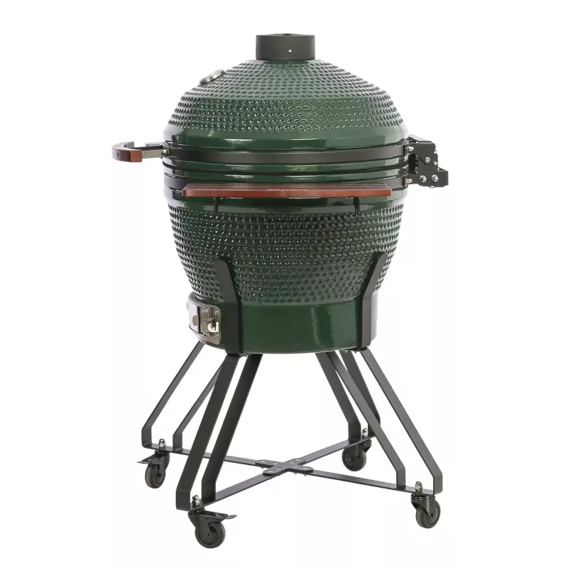 TunaBone Kamado Pro grelhador de cerâmica de 24 polegadas, tamanho L, verde (TBG24GREEN-02)