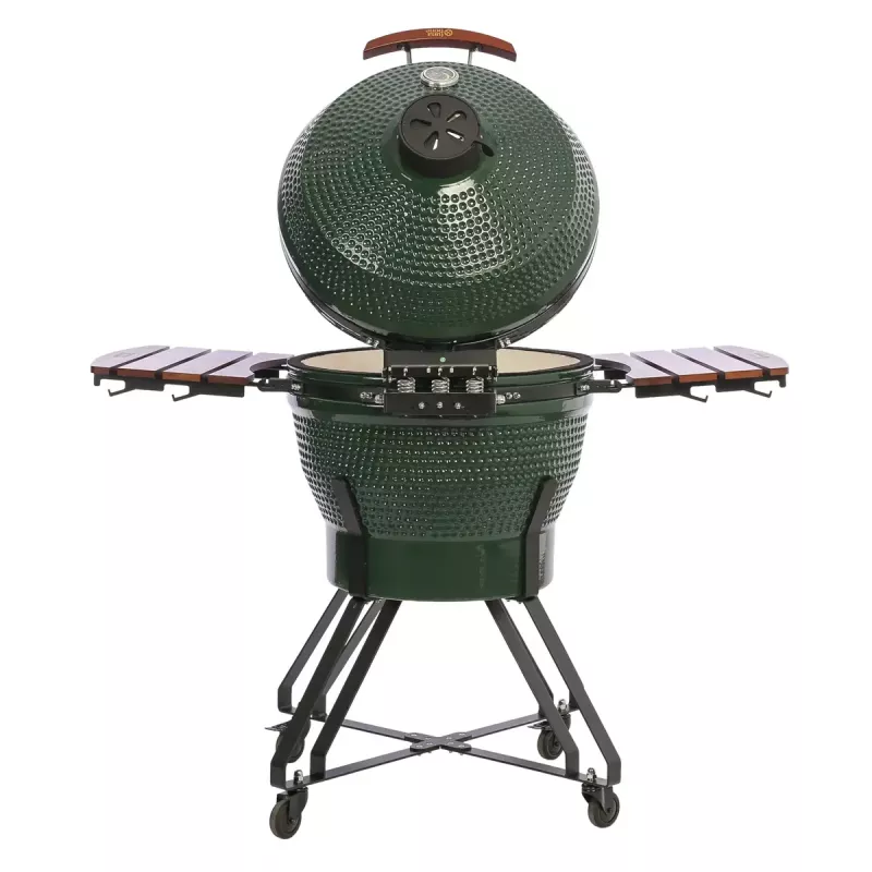 TunaBone Kamado Pro grelhador de cerâmica de 24 polegadas, tamanho L, verde (TBG24GREEN-02)
