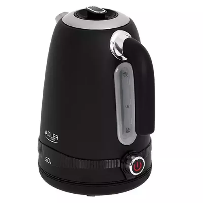 Adler AD 1295b chaleira elétrica, 1,7 L, 2200 W, preta
