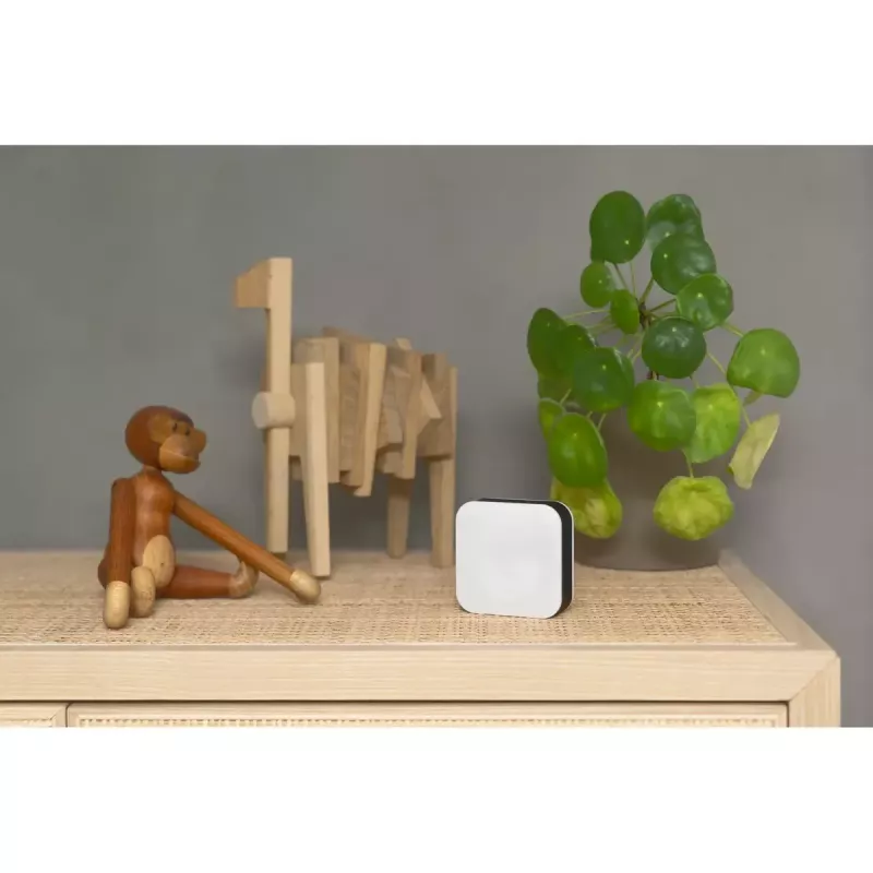 Sensor ambiental Mill Sense SENSEAIR – monitor sem fios da qualidade do ar, humidade e temperatura (pilha, Wi‑Fi, 70×30×70 mm)