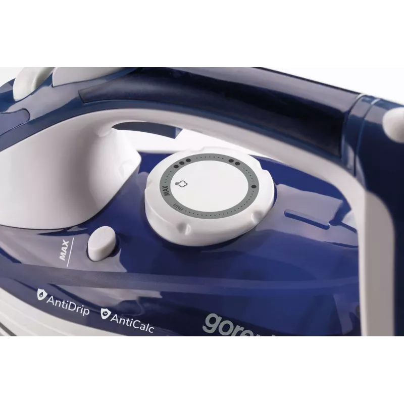 Ferro de engomar a vapor Gorenje SIH2600BLC base cerâmica 2600 W azul