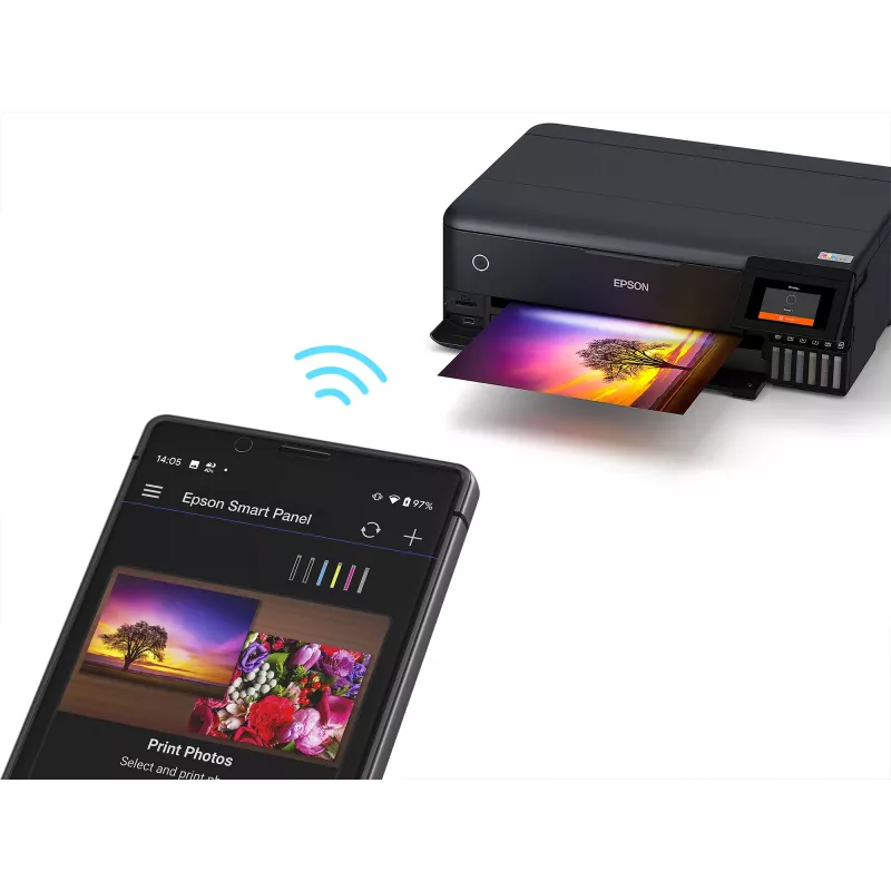Impressora multifunções jato de tinta Epson EcoTank L8180 — A3+, cor, 5760x1440 DPI, 32 ppm, duplex, Wi‑Fi, Ethernet