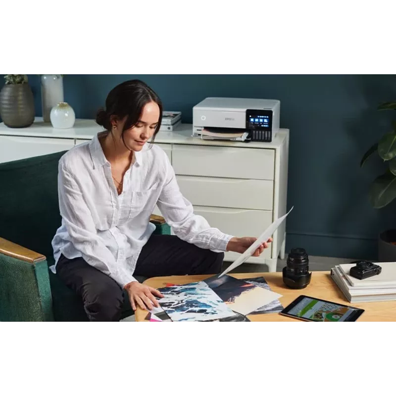 Impressora multifunções jato de tinta Epson EcoTank L8160 — impressão a cores, 5760x1440 DPI, 32 ppm, A4, Wi‑Fi, duplex