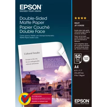 Papel mate frente e verso Epson - A4 - 50 folhas