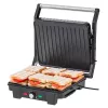 Grelhador de contacto Adler AD 3051 — aço inoxidável, 2200–2800 W, superfície de grelhador 1392 cm², temperatura regulável, placas antiaderentes