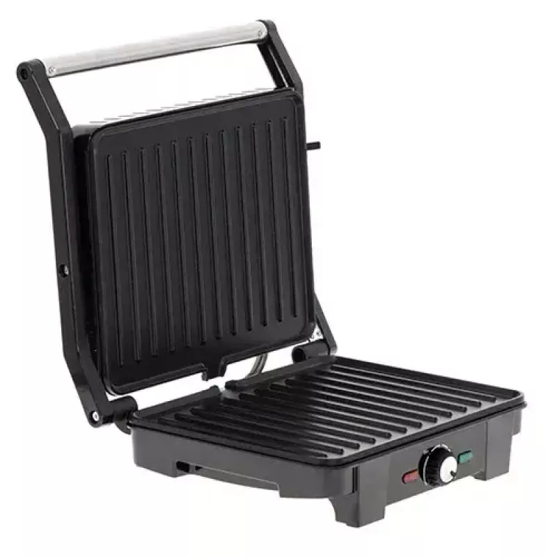 Grelhador de contacto Adler AD 3051 — aço inoxidável, 2200–2800 W, superfície de grelhador 1392 cm², temperatura regulável, placas antiaderentes