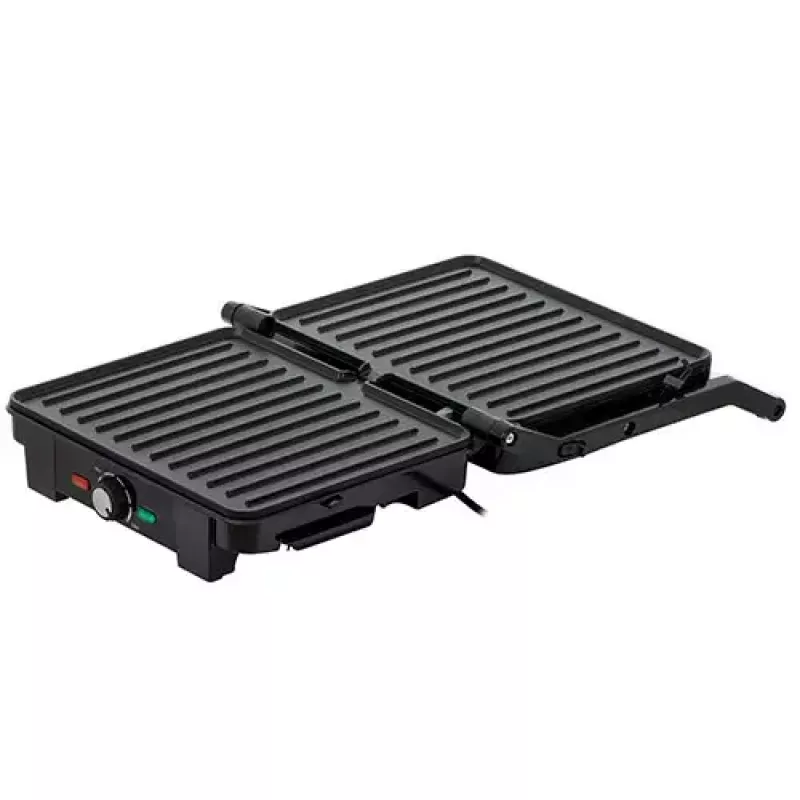 Grelhador de contacto Adler AD 3051 — aço inoxidável, 2200–2800 W, superfície de grelhador 1392 cm², temperatura regulável, placas antiaderentes