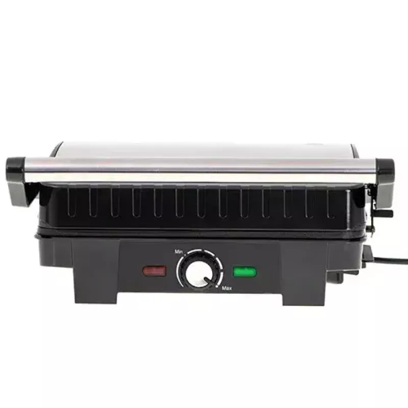 Grelhador de contacto Adler AD 3051 — aço inoxidável, 2200–2800 W, superfície de grelhador 1392 cm², temperatura regulável, placas antiaderentes