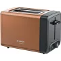 Torradeira Bosch TAT4P429 2 fatias 970 W preto/castanho, compacta em aço inoxidável