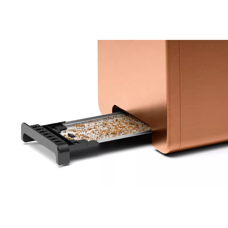 Torradeira Bosch TAT4P429 2 fatias 970 W preto/castanho, compacta em aço inoxidável