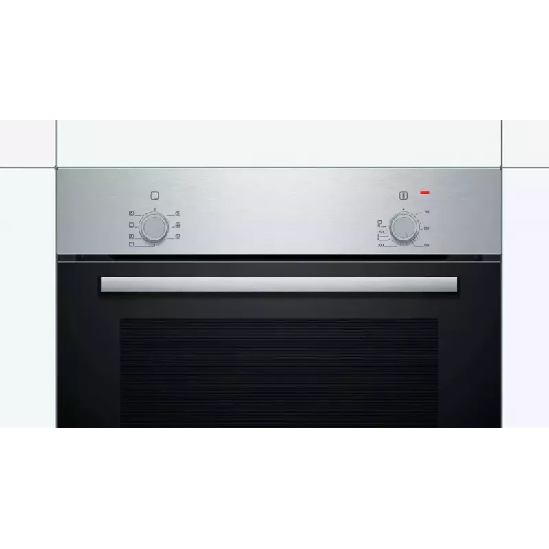 Forno de encastrar Bosch Serie 2 HBF010BR1S elétrico, 66 l, aço inoxidável, botões rotativos